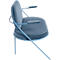 Fauteuil Saturne Meet by Paperflow - 2 zits - met armleuninigen - B 1180 x D 730 x H 880 mm - stalen buis blauw - kunstleer blauw - set van 2