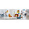 Fauteuil Saturne Meet by Paperflow - 2 zits - met armleuninigen - B 1180 x D 730 x H 880 mm - stalen buis - fluweel