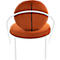 Fauteuil Saturne Meet by Paperflow - L 700 x P 730 x H 880 mm - tube d'acier blanc - velours - rouille