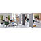 Fauteuil SMILE Paperflow -polyurethaanschuim - staal en polyester - verschillende varianten