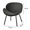 Fauteuil SMILE Paperflow - polyurethaanschuim - staal en polyester - zwart en antraciet