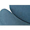 Fauteuil SMILE Paperflow - polyurethaanschuim - staal en polyester - zwart en blauw