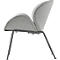 Fauteuil SMILE Paperflow - polyurethaanschuim - staal en polyester - zwart en grijs
