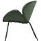 Fauteuil SMILE Paperflow - polyurethaanschuim - staal en polyester - zwart en groen