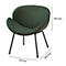Fauteuil SMILE Paperflow - polyurethaanschuim - staal en polyester - zwart en groen