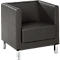 Fauteuil Wienea, similicuir anthracite