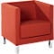Fauteuil Wienea, stof rood