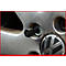 Nahaufnahme einer Felge mit einem speziellen Radmutternschlüssel. Das VW-Logo ist sichtbar.