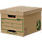 Brown archive box with lid, green lettering and logos. 'Earth Series' is written on the top.
