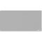 Gray rectangular desk pad with rounded corners. Small logo in the lower right corner.