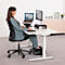 Fellowes Breyta™ Support d'écran, réglable en hauteur sur 3 niveaux, L 354 x P 304 x H 82-151 mm, 100% plastique recyclé, noir