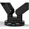 Fellowes Dual Monitor Arm Platinum - voor 2 schermen tot 32″ &amp; tot 8 kg - 2 USB-poorten - kabelbeheer - zwart
