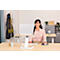Fellowes Hana™ LT laptopstandaard, voor 1 laptop tot 19" &amp; tot 4,5 kg, in hoogte verstelbaar/draaibaar, kabelmanagement, B 342 x D 396 x H 102 mm, wit
