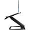 Fellowes Hana™ LT laptopstandaard, voor 1 laptop tot 19' &amp; tot 4,5 kg, in hoogte verstelbaar/draaibaar, kabelmanagement, B 342 x D 396 x H 102 mm, zwart