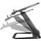 Fellowes Hana™ LT laptopstandaard, voor 1 laptop tot 19' &amp; tot 4,5 kg, in hoogte verstelbaar/draaibaar, kabelmanagement, B 342 x D 396 x H 102 mm, zwart