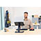 Fellowes Hana™ LT laptopstandaard, voor 1 laptop tot 19' &amp; tot 4,5 kg, in hoogte verstelbaar/draaibaar, kabelmanagement, B 342 x D 396 x H 102 mm, zwart