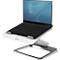 Fellowes Laptopstandaard Hana™, tot 17 inch en 4,5 kg, in hoek en hoogte verstelbaar, 90° draaibaar, USB-poorten, wit