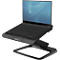 Fellowes Laptopstandaard Hana™, tot 17 inch en 4,5 kg, in hoek en hoogte verstelbaar, 90° draaibaar, USB-poorten, zwart
