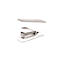 Fellowes LX840™ nietmachine, halve strip, tot 25 vel, 24/6 of 26/6 nietjes, Microban® antibacteriële technologie, wit