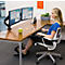 Fellowes Platinum Doppel-Monitorarm, für 2 x 27 Zoll Monitore, 360° drehbar