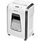 White paper shredder with control panel, collection container for shredded paper. Brand: Fellowes.