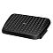 Black footrest with a studded pattern and "Fellowes" logo. Raised, angled base.