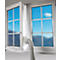 Fensterkit-Abluftzubehör, für Fenster bis 4 m, wasserabweisend, bis 40° waschbar, inkl. Klettband, Polyester, weiß