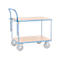 fetra Barre de poussée pour chariot de table lourd, acier, bleu, L 805 mm, à visser, réglable en hauteur
