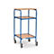 fetra® Rollpult, 4 Lenkrollen, 2 variable Ablageböden, Schreibfläche 605 x 591 mm