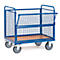 fetra Wire Box Trolley, acier, bleu, sans couvercle, L 1000 x l 700 x H 700 mm, jusqu'à 600 kg