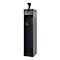 Feuerwehrspind C+P Evolo PRAKTUS, 1 Abteil, Helmhalter, mit Sockel, Bodengleiter, B 400 x T 500 x H 1850 mm, RAL 7016 Anthrazitgrau