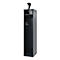 Feuerwehrspind C+P Evolo PRAKTUS, 1 Abteil, Helmhalter, mit Sockel, Bodengleiter, B 400 x T 500 x H 1850 mm, RAL 7016 Anthrazitgrau