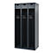 Feuerwehrspind C+P Evolo PRAKTUS, 3 Abteile, mit Sockel, Bodengleiter, B 900 x T 500 x H 1850 mm, RAL 7016 Anthrazitgrau