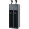 Feuerwehrspind C+P Evolo Youngster, 2 Abteile, mit Helmhalter, Bodengleiter, B 600 x T 500 x H 1530 mm, RAL 7016 Anthrazitgrau
