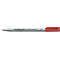 Feutre pour transparent universel, F, soluble dans l’eau, rouge, 10 p.