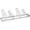 Fietsenrek, enkelzijdig, voor banden tot 55 mm breed, B 1400 x D 1850 x H 500 mm, thermisch verzinkt staal, 4 parkeerplaatsen, gemonteerd.