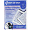 Packung mit 50 First Aid Only Brillen- und Display-Putztüchern.