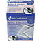 Verpackung von First Aid Only Brillen- und Display-Putztüchern mit Produktabbildungen und Beschriftung.