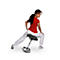 Fitness-Hocker SITNESS BOB, ergonomisches Sitzen, Sitzhöhe 440 bis 570 mm, schwarz, Gestell verchromt