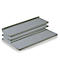 FIX-Stahlfachboden, T 300 x H 35 mm, ohne Anschlag, grau lackiert