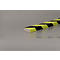 Flächenschutz Typ D, 5-m-Rolle, gelb/schwarz, tagesfluoreszierend