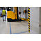 Flächenschutzprofil Durable S20, rechteckig, Klebefläche 60 mm, selbstklebend, für Innen- & Außenbereich, L 1000 mm, PU-Schaum, gelb/schwarz