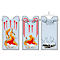 Flammverlöschender Papierkorb Hailo ProfiLine Safe M, Volumen 14 l, mit Deckel, Ø 255 x H 340 mm, Stahlblech, silber