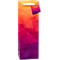 Flaschentasche TSI Abendrot, für Wein- und Sektflaschen, mit Trageband und Beschriftungskärtchen, B 120 x T 80 x H 360 mm, PP-Folie, orange-rot, 6 Stück