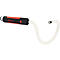 Flexible Stablampe mit schwarzem Griff, roter Spitze und einem flexiblen, transparenten Lichtkabel, das in eine LED-Leuchte übergeht.