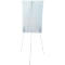 Flipchart Franken X-tra!Line Standard, in hoogte verstelbaar, houder met snelsluiting, opbergbakje, magnetisch bord met B 680 x H 1050 mm, lichtgrijs