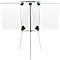 Flipchart Legamaster Sketch Pro, magnetisch bord, in hoogte verstelbaar, 2 zijarmen, statiefvoet, incl. startset, B 680 x H 1050 mm, zwart/wit
