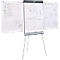 Flipchart Legamaster Sketch Pro, magnetisch bord, in hoogte verstelbaar, 2 zijarmen, statiefvoet, incl. startset, B 680 x H 1050 mm, zwart/wit
