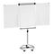 Flipchart MAULsolid, inkl. 50-tlg. Zubehör-Set, mobil, magnethaftend, höhenverstellbar, Tafel B 660 x H 970 mm, 50 Jahre Schäfer Shop Edition
