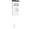 Flipchart mobile Legamaster Sketch Pro, tableau magnétique, réglable en hauteur, 2 bras latéraux, pied rond, kit de démarrage inclus, L 680 x H 1050 mm, noir-blanc